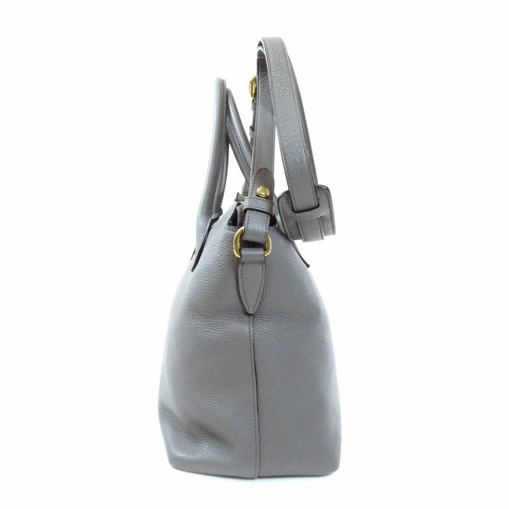 Prada Dual Strap Convertible Open Tote Vitello Daino gray - Picture 3 of 11